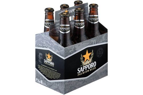 Sapporo Draft,, 6 pack