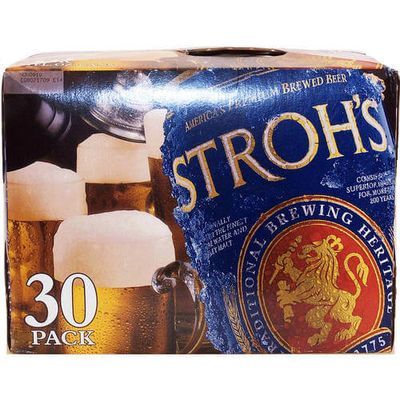 Stroh's Beer, 30 pack