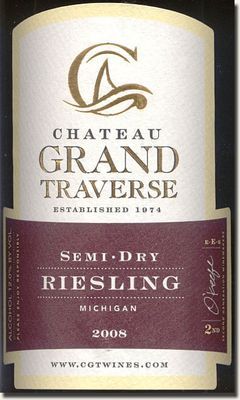 Chateau Grand Traverse Semi Dry Riesling 750ml