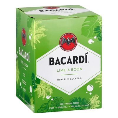 Bacardi Lime & Soda 4 Pack