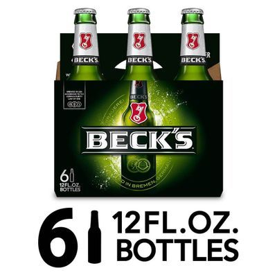 Beck's German Beer, 6 Pack Beer, 12 FL OZ Bottles, 4.8% ABV