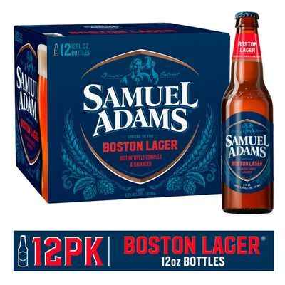 Samuel Adams Boston Lager Beer, 12 oz – Wine Palace