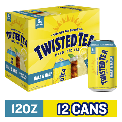 Twisted Tea Half & Half Hard Iced, 12 pack beer cans