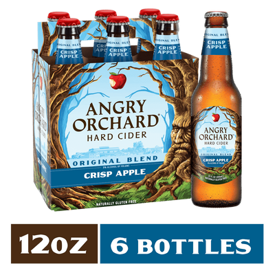 Angry Orchard Crisp Apple Hard Cider, 6 pack