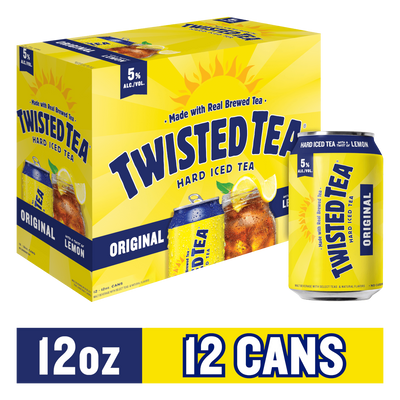 Twisted Tea Original Hard Iced, 12 pack beer cans