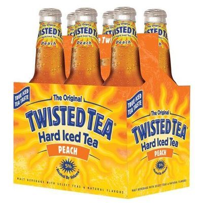 Twisted Tea Peach Hard Iced Tea, 12 oz