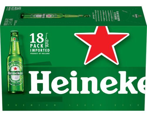 Heineken Lager, 18 pack