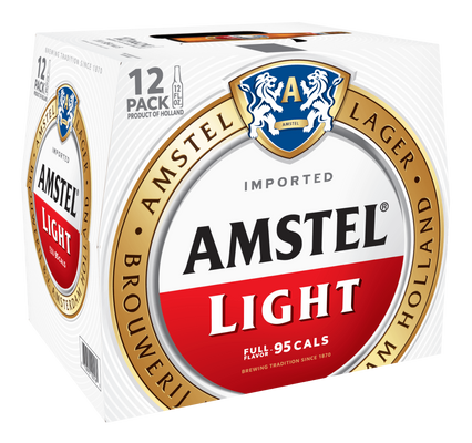 Amstel Light Lager Beer, 12 pack