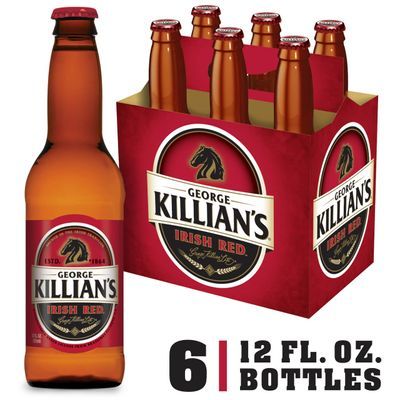 George Killian's Irish Red Irish Lager Beer, 6 Pack, 12 fl. oz. Bottles, 5.4% ABV