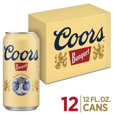 Coors Banquet Lager Beer, Beer 12 Pack, 12 FL OZ Cans, 5% ABV