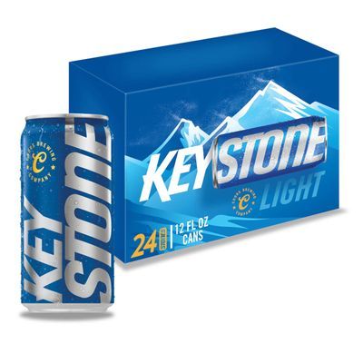 Keystone Light Beer, Lager Beer, 24 Pack Beer, 12 FL OZ Cans, 4.1% ABV