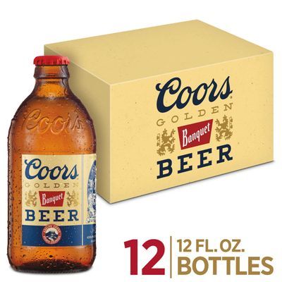 Coors Banquet Lager Beer, Beer 12 Pack, 12 FL OZ Bottles, 5% ABV