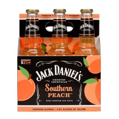 Jack Daniel's Country Cocktails Southern Peach, 6 pack