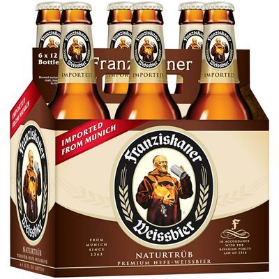 Franziskaner Hefeweizen, 6 Pack 12 fl. oz. Bottles, 5% ABV