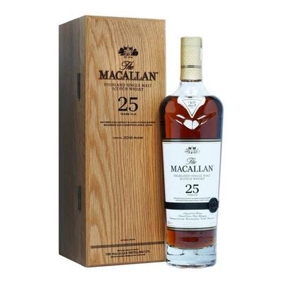 The Macallan Sherry Oak Scotch Single Malt 25 Year