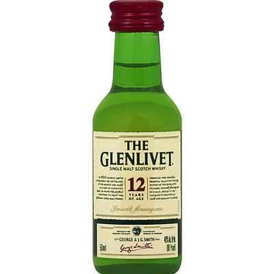 The Glenlivet Scotch Single Malt 12 Year 50ml