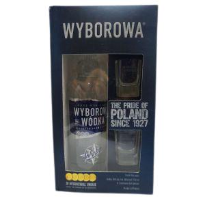 Wyborowa Wodka Poland Gft Pk W/ 2 Shot Glasses 750ml