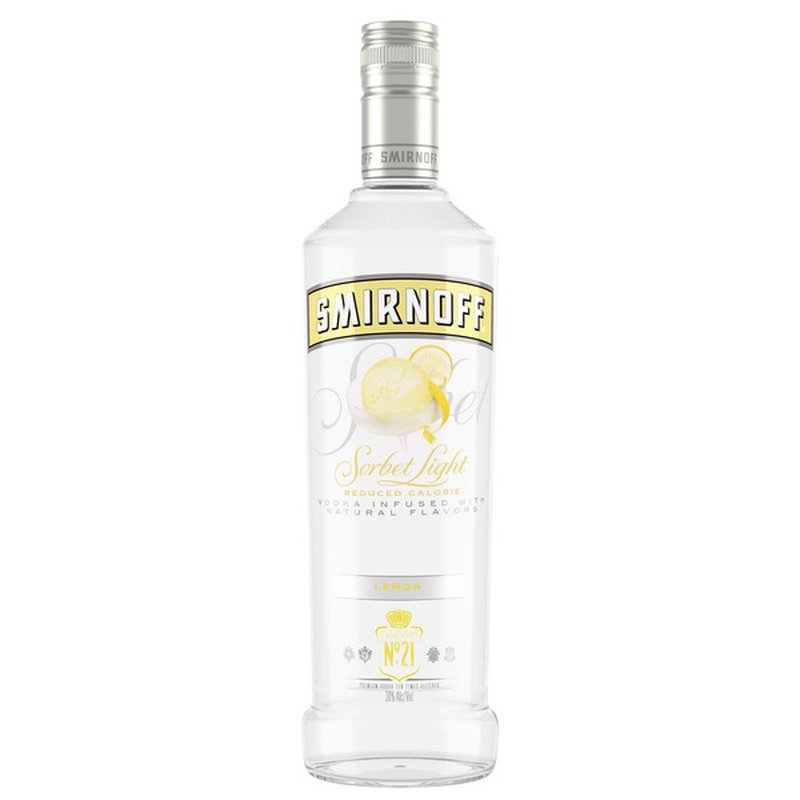 Smirnoff Vodka Sorbet Light Lemon 750 Ml