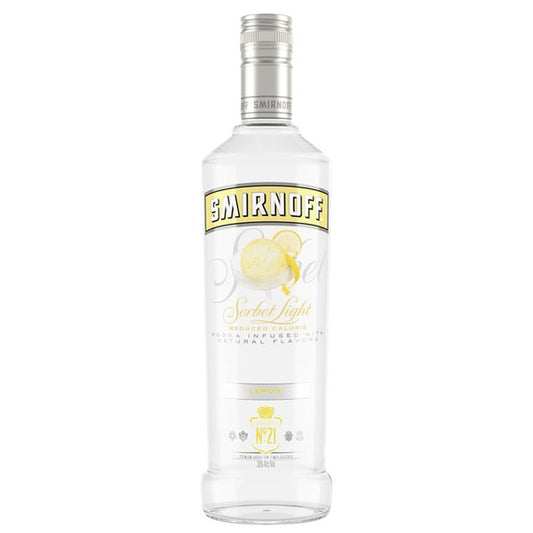 Smirnoff Vodka Sorbet Light Lemon 750 Ml