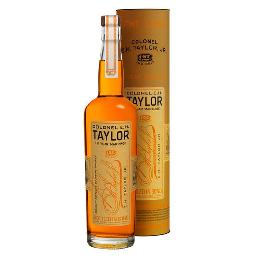 Colonel E H Taylor Bourbon 18 Year Marriage Bottled In Bond Kentucky 750ml