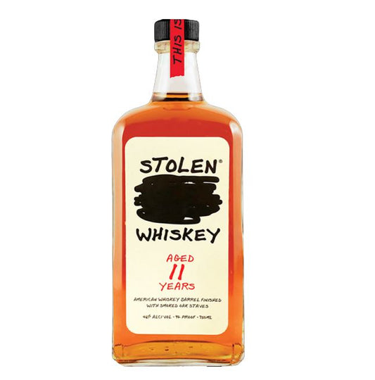 Stolen Whiskey Barrel Finished With Smoked Oak Staves Florida 92pf 11yr 750ml