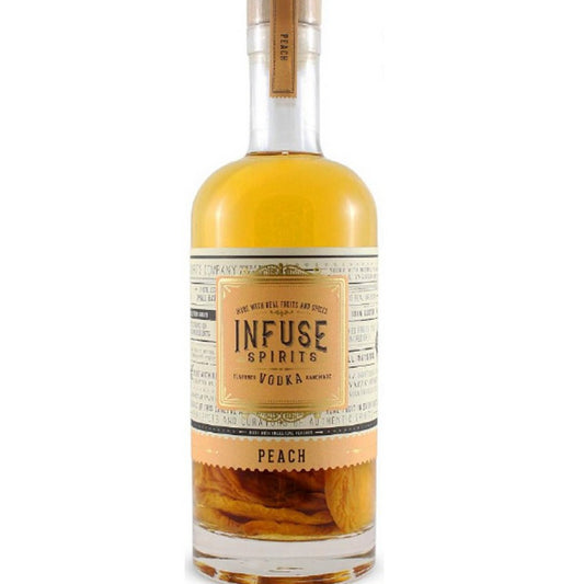 Infuse Spirits Vodka Peach Real Fruit Gluten Free 750ml