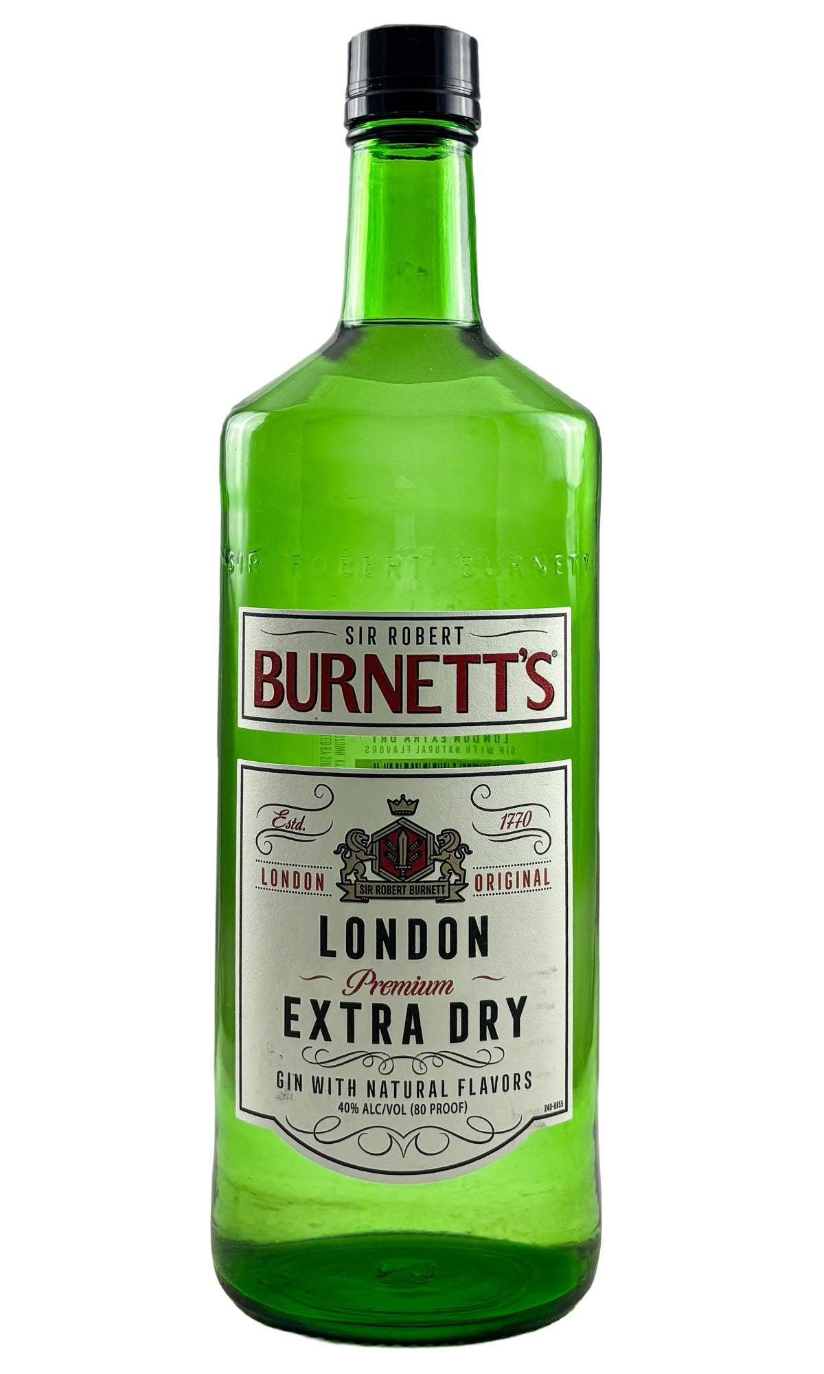Burnett's London Dry Gin bottle