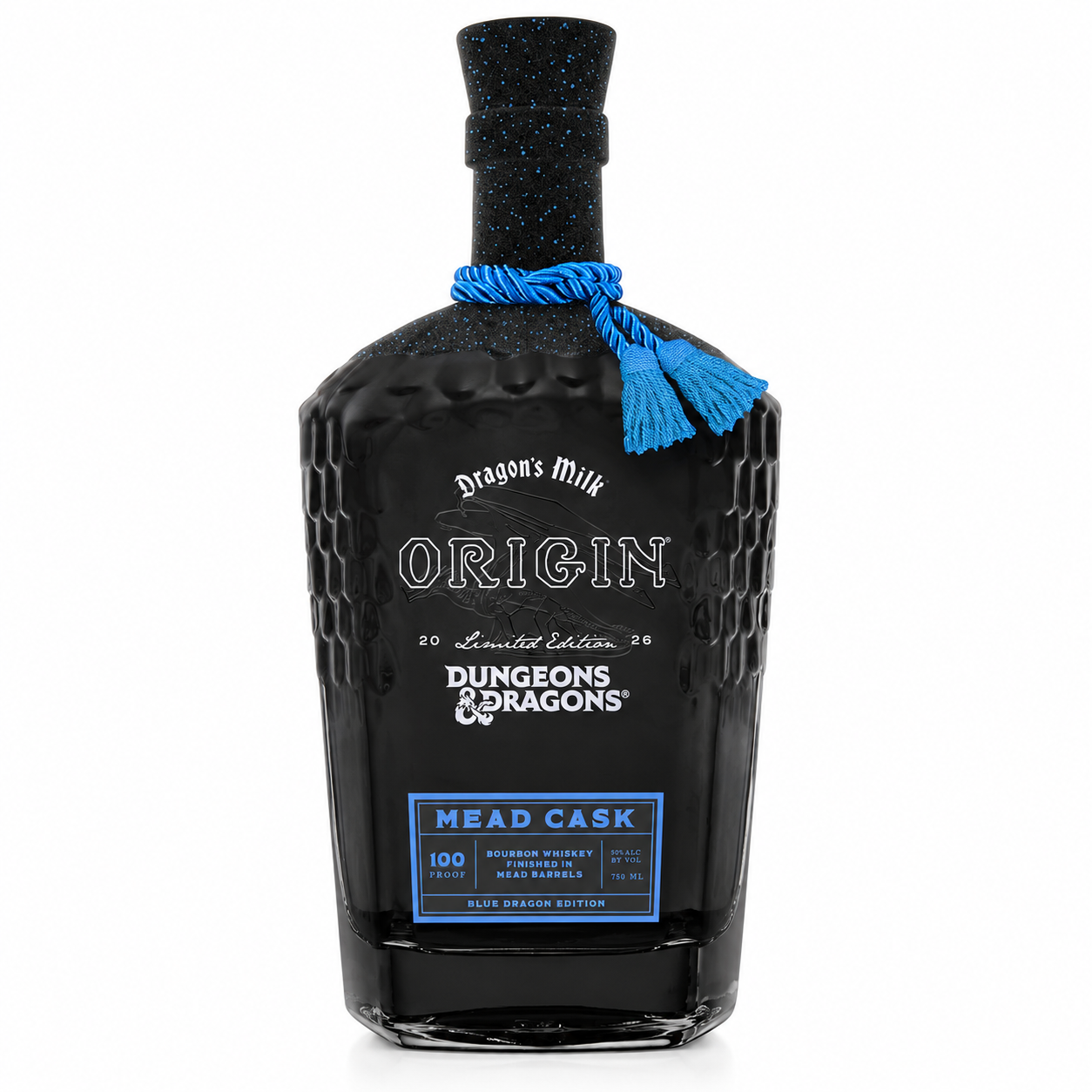 Dragon's Milk Origin Dungeons & Dragons Blue Dragon Edition Mead Cask Bourbon bottle