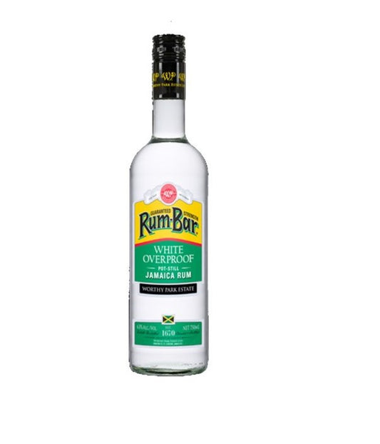 Rum Bar Rum White Over Proof Jamaica 750ml