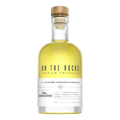 On The Rocks Cocktail Margarita Jalapeno Pineapple With Tres Generaciones 375ml