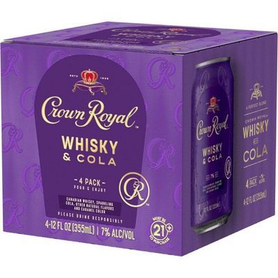 Crown Royal Whisky & Cola Canada 4Pack Can