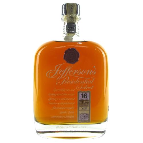 Jeffersons Bourbon Presidental Select Twin Oak 94pf 16yr 750ml