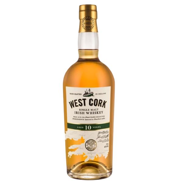 West Cork Whiskey Single Malt Irish 10yr 750 Ml