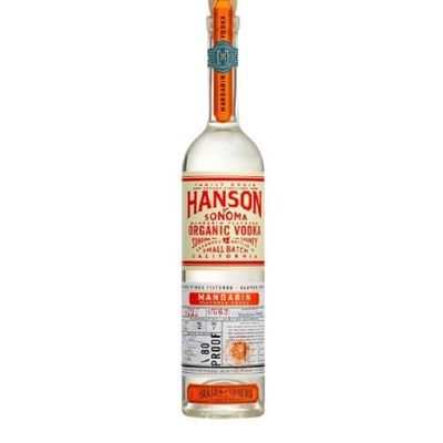 Hanson Vodka Sonoma Grape Based Small Batch Organic Mandarin Flavor 750ml