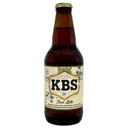 Founders KBS Iced Latte single 12 oz bottle on white background
