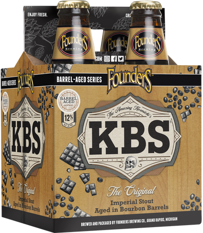 Founders KBS Original imperial stout four-pack of 12 oz bottles