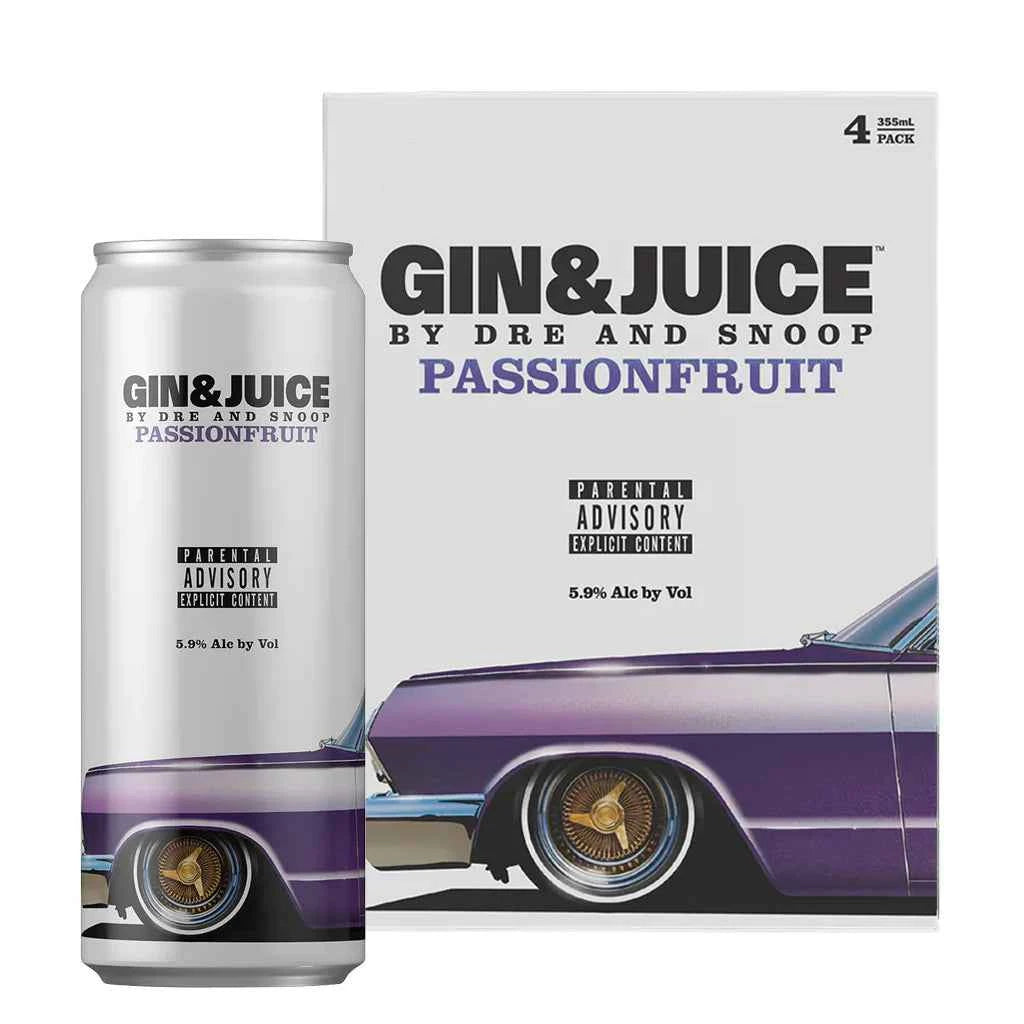 Gin & Juice Passion Fruit Rtd 4 Pack