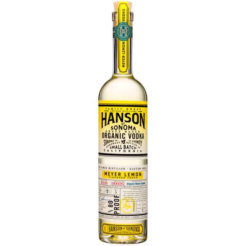 Hanson Of Sonoma Meyer Lemon Organic Vodka