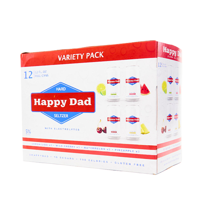 Happy Dad Hard Seltzer Variety 12 Pack - Wine Palace