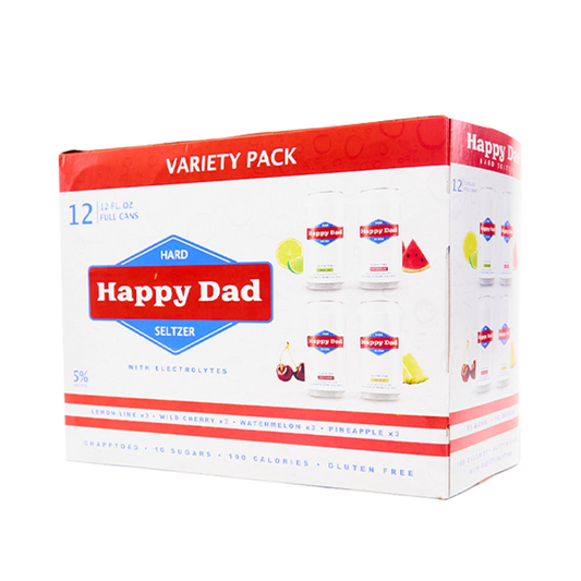 Happy Dad Hard Seltzer Variety 12 Pack - Wine Palace