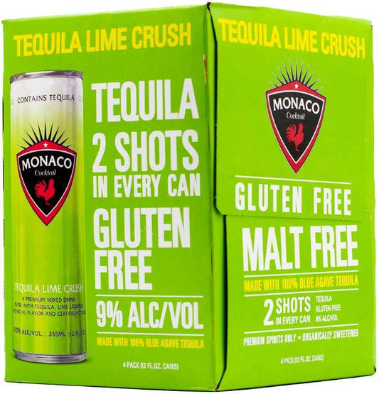 Monaco Tequila Lime Crush 4pk