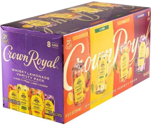 Crown Royal Whisky Lemonade Variety Pack 8 Pack