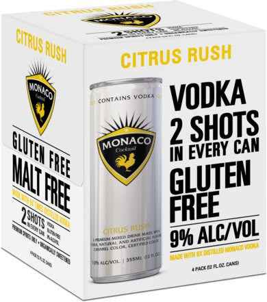 Monaco Tequila Citrus Rush 4pk