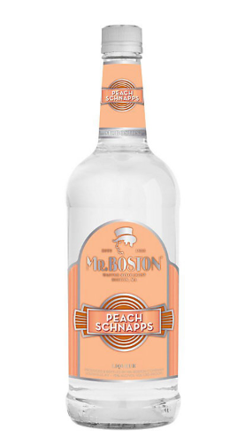 Mr. Boston Peach Schnapps bottle