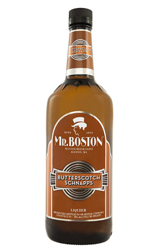Mr. Boston Butterscotch Schnapps bottle
