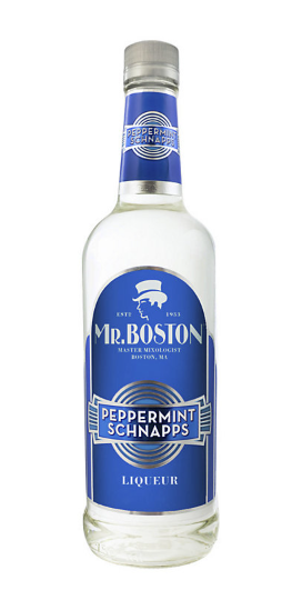Mr. Boston Peppermint Schnapps bottle
