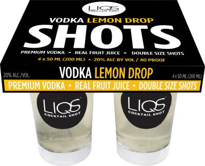 Liqs Vodka Lemon Drop 4pk