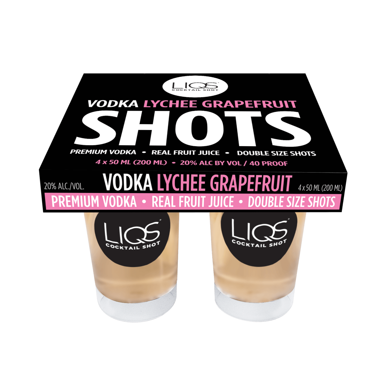 Liqs Vodka Lychee Grapefruit 4pk