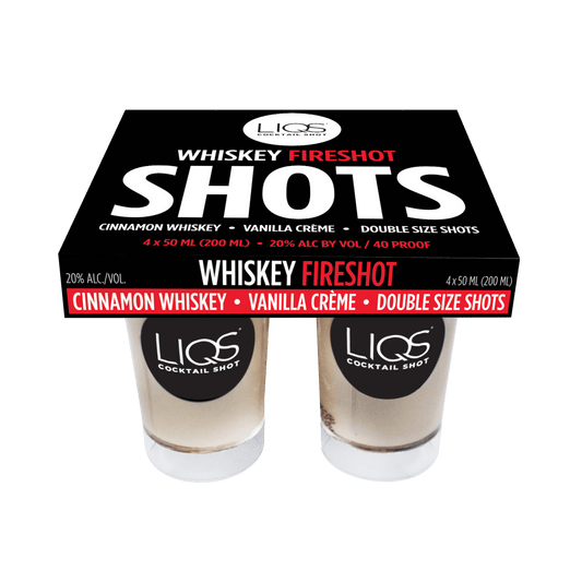 Liqs Whiskey Fireshot 4pk