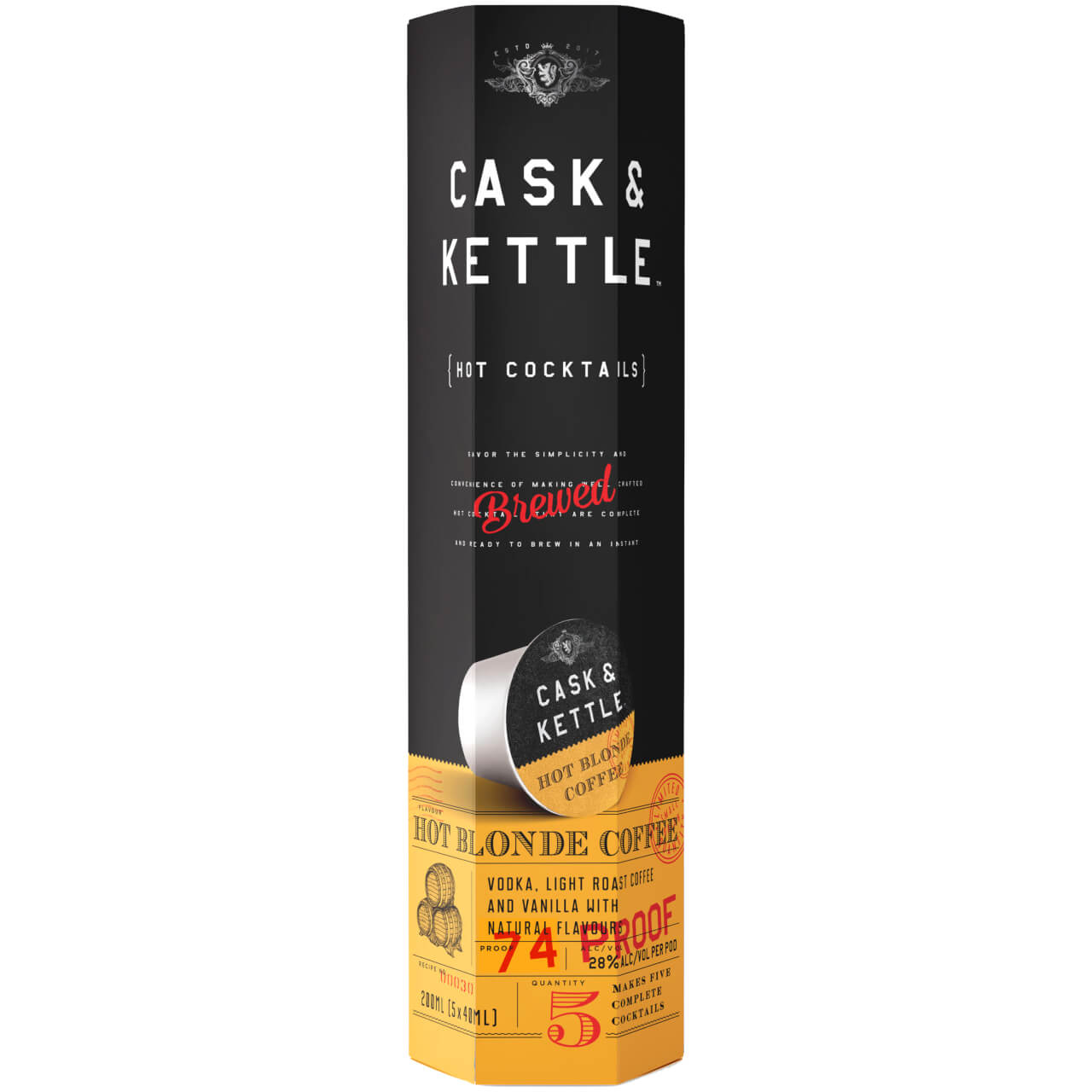 Cask & Kettle Hot Blonde Coffee 5ct